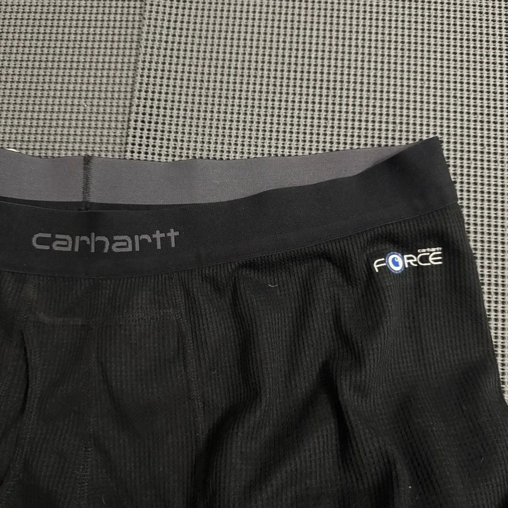 Carhartt Force Mens Black Thermal Base Layer Bottoms MBL115 BLK XL Regular
